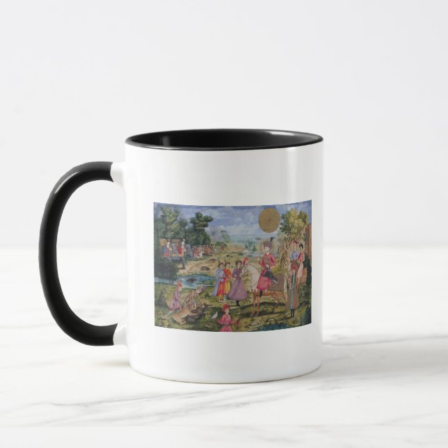 Mug Chasse royale, d'Isphahan, l'Iran (Gauche)