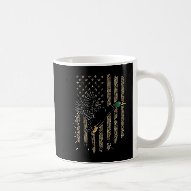 Mug Chasseur de canard Drapeau américain Chasse de sau (Droite)
