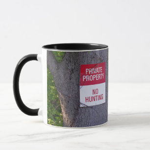 Mug Chasseur de cerfs en bois avec signe