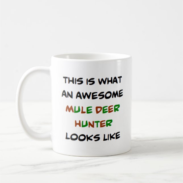 Mug chasseur de cerfs mulets, génial (Gauche)
