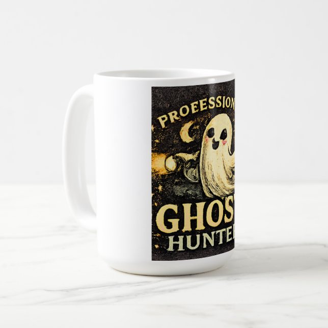 Mug Chasseur de Fantômes Professionnel Drôle d'Hallowe (Devant gauche)