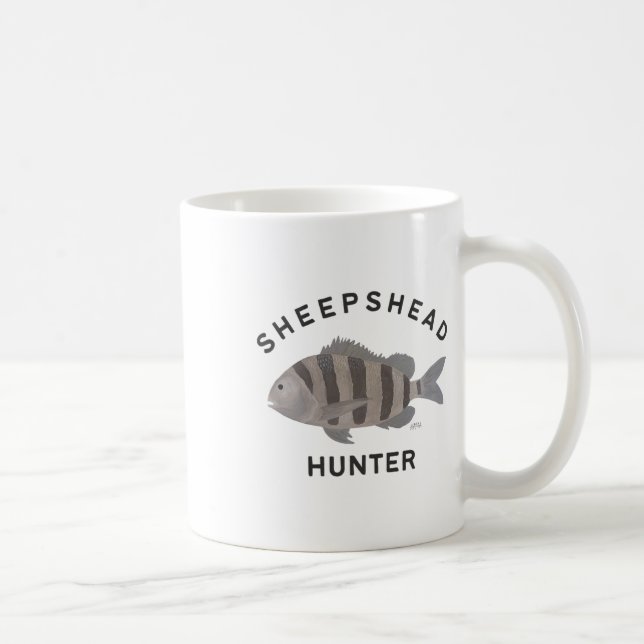 Mug Chasseur de tête de mouton pêche  (Droite)