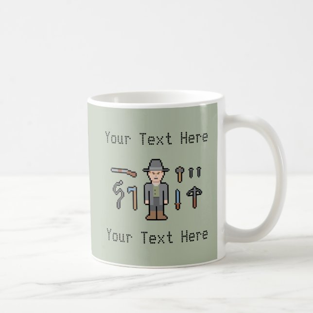 Mug Chasseur fait sur commande de vampire des textes (Droite)