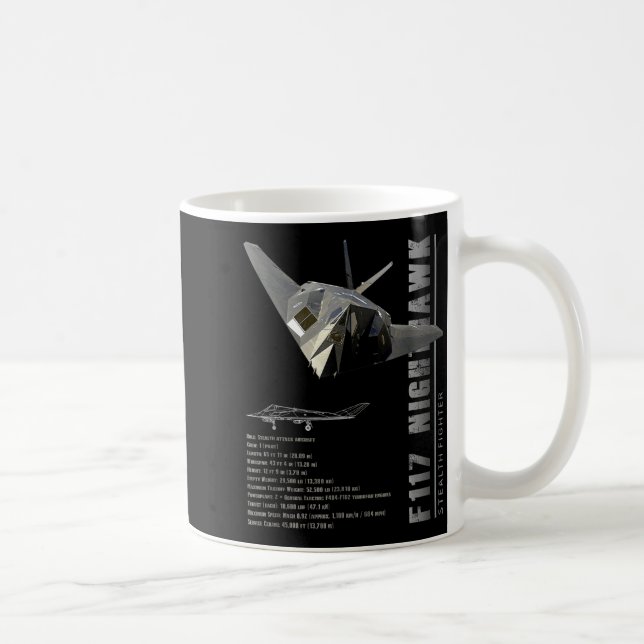 Mug Chasseur furtif F-117 Nighthawk-spec  (Droite)