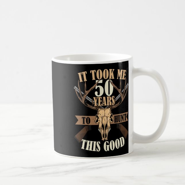 Mug Chasseurs 50e anniversaire Ans Deer Hunting Stag (Droite)