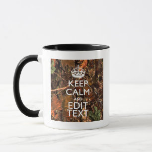 Mug Chasseurs Automne Camouflage Gardez Le Calme Votre