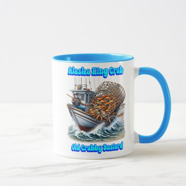 Mug Chasseurs de crabe Voyage Vieux bâtard de crabe (Droite)