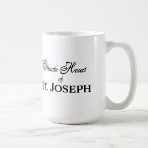 Mug Chaste Heart of St. Joseph : Version en verre tend