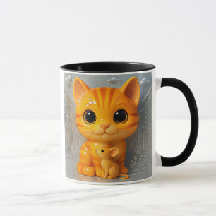 Mug Chat 3D et souris