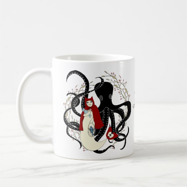 Mug Chat à chapeau rouge de la petite sirène (Gauche)