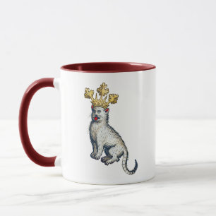 Mug Chat à couronne médiévale
