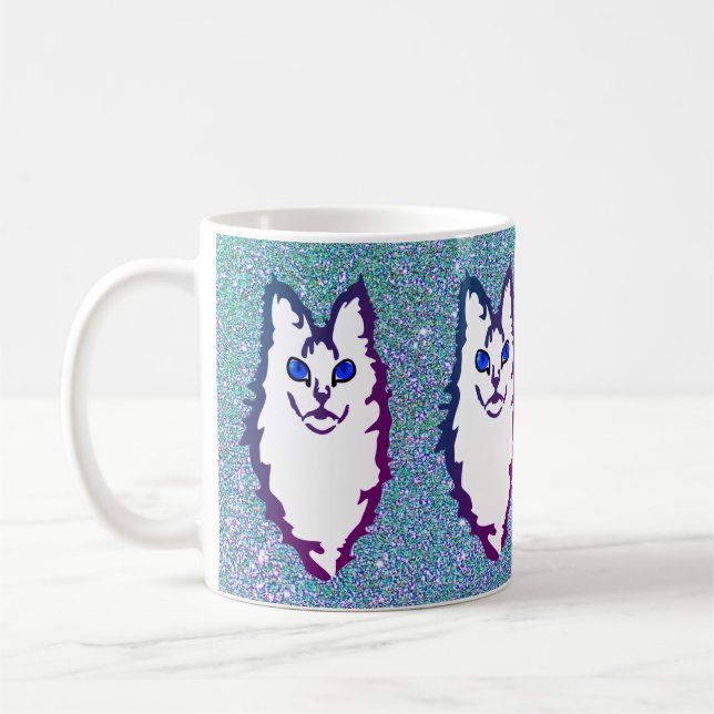 Mug Chat à oeil bleu (Gauche)