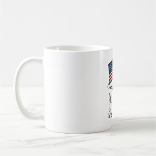 Mug Chat américain à poil dur patriotique Design vinta