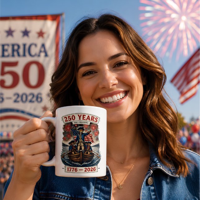 Mug Chat Américain Patriotique 250 Ans 1776-2026  (Créateur téléchargé)