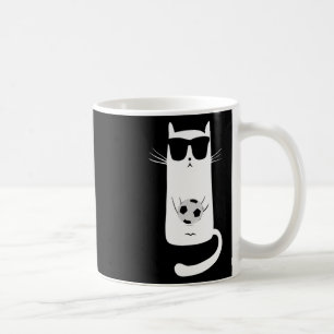 Mug Chat amusant portant des lunettes de soleil jouant