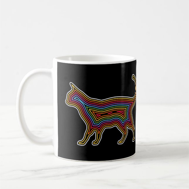 Mug Chat arc-en-ciel (Gauche)