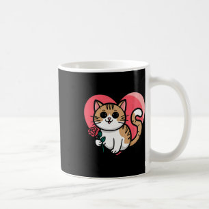 Mug Chat arc-en-ciel câlin cœur mignon graphique de la