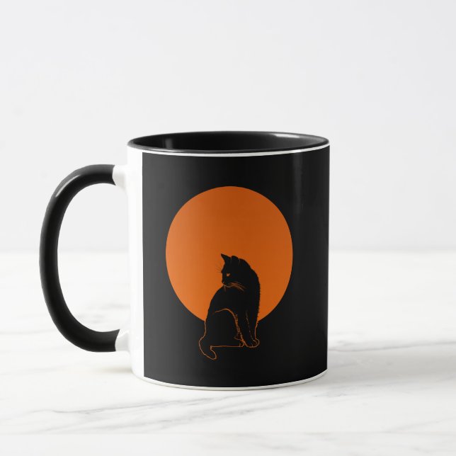 MUG CHAT AU CLAIR DE LUNE (Gauche)