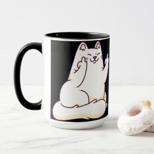 Mug Chat au doigt moyen