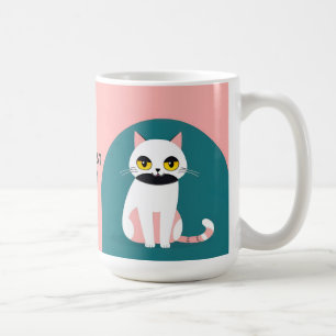 Mug Chat aux couleurs vives et à l'expression joyeuse