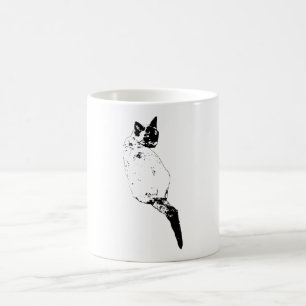 Mug Chat avec un Tour Confiant