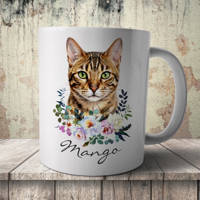 Mug Chat Bengal à l'aquarelle (Créateur téléchargé)
