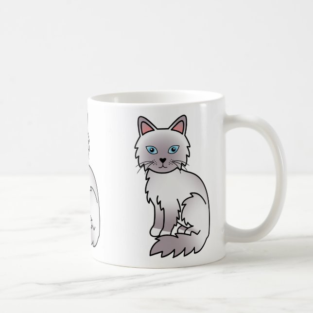 Mug Chat Birman / Ragdoll au point lilas (Droite)