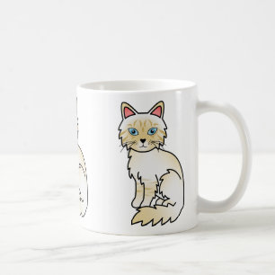 Mug Chat Birman / Ragdoll au tabby crème pointe