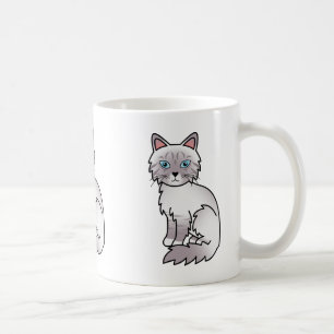 Mug Chat birman tabby point lilas / Ragdoll dessin ani