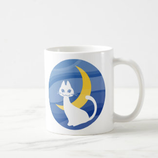 Mug Chat blanc de la lune