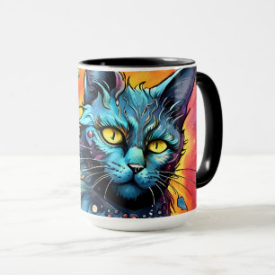 Mug Chat bleu I