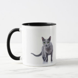 Mug Chat bleu russe