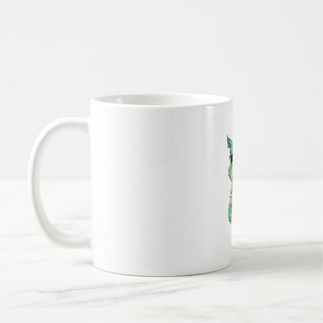 Mug Chat Boba Tea Anime Kawaii Graphisme Pastel Goth H (Gauche)