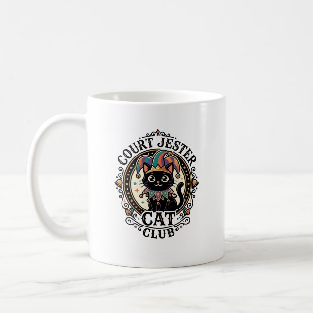 Mug Chat bouffon de la cour Design drôle amateur de ch (Gauche)