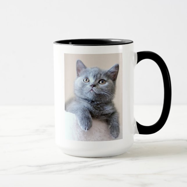 Mug Chat britannique gris de Shorthair (Droite)