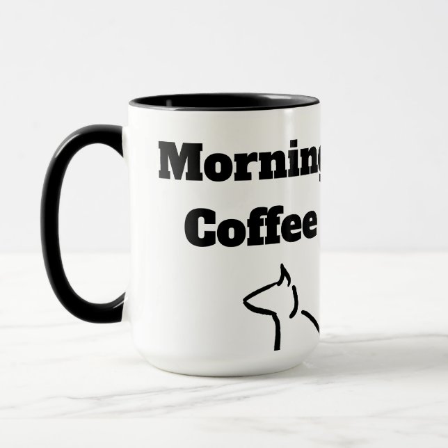 Mug Chat café du matin  (Gauche)