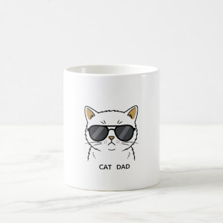 Mug Chat Calico Cool avec Lunettes de Soleil