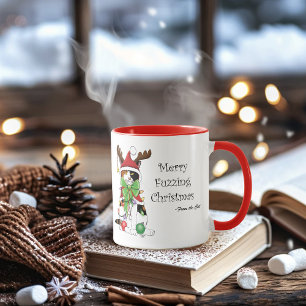 Mug Chat Calico de Noël amusant