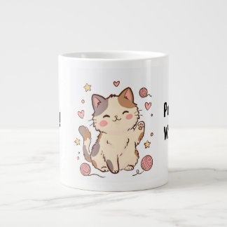 Mug Chat Calicot Kawaii Mignon – Ronronner Plus, S