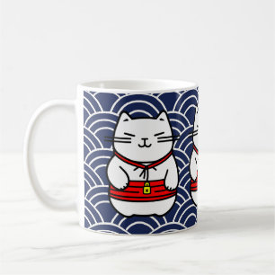 Mug Chat chanceux japonais ou Maneki-Neko