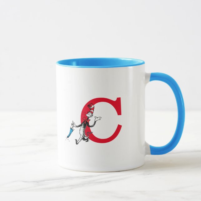 Mug Chat Chapeauté de Dr. Seuss Marche au parapluie Mo (Droite)