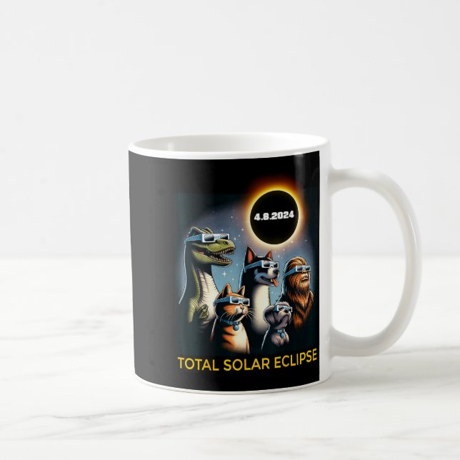 Mug Chat Chien Bigfoot Éclipse Gles Éclipse Solaire To (Droite)
