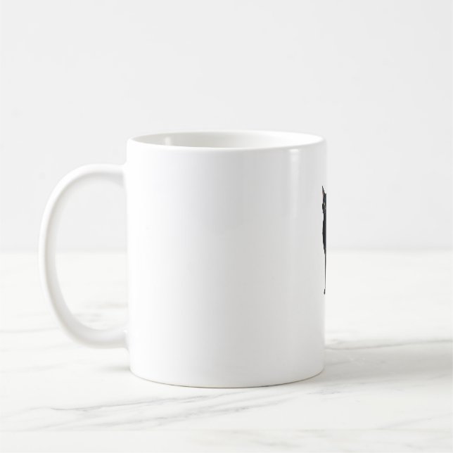 Mug Chat Classique Dos Arché � Silhouette Halloween Vi (Gauche)