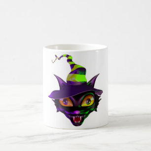 Mug Chat coloré effrayant