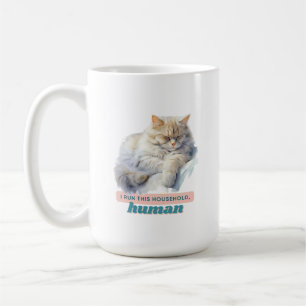 Mug Chat Comical "Je Gère Cette Maison, Humain"