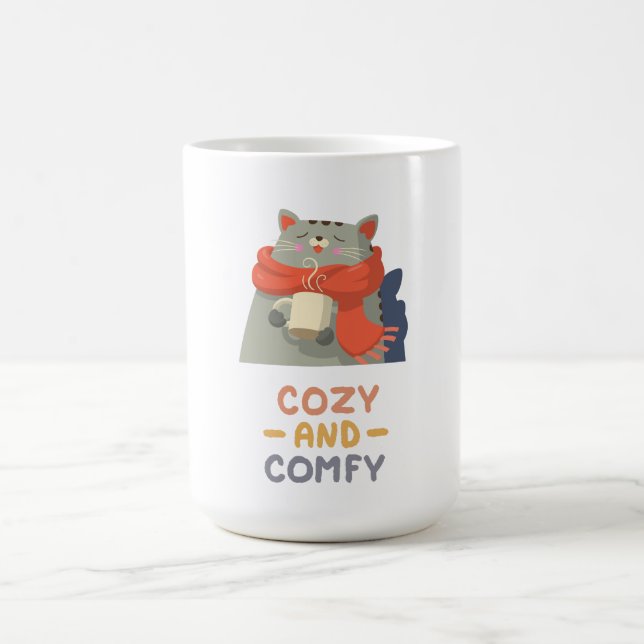 Mug Chat confortable et confortable Orange Écarf hiver (Centre)