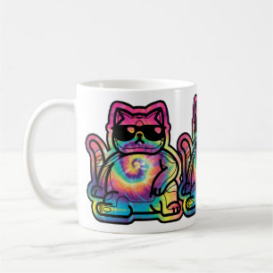 Mug Chat Cool Tie-Dye