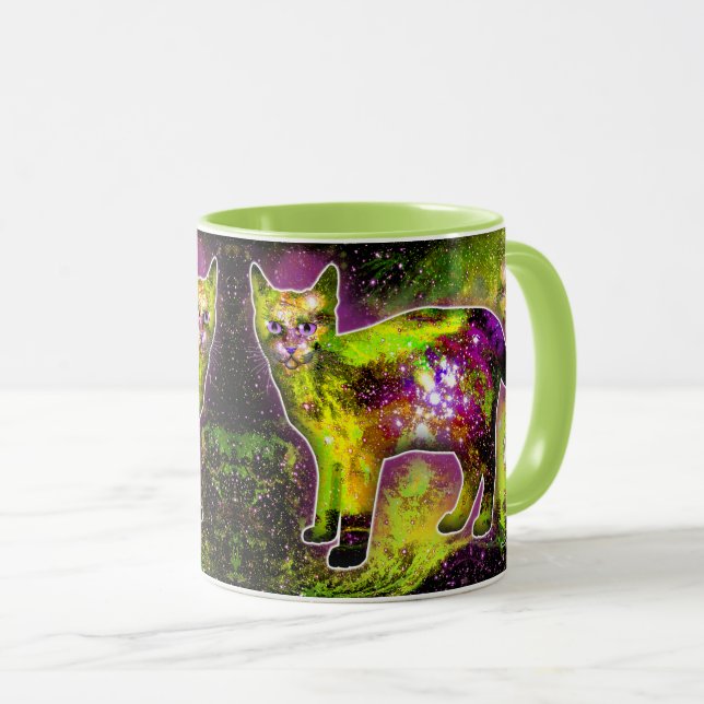 Mug Chat cosmique Sigma (Devant droit)