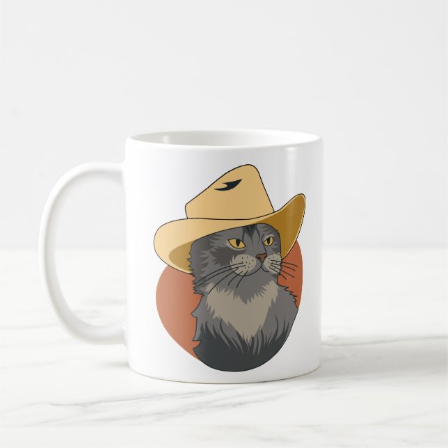 Mug Chat Cowboy (Gauche)