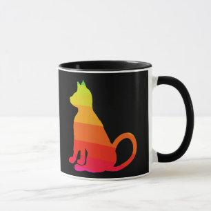 Mug Chat CricketDiane d'amusement d'arc-en-ciel de